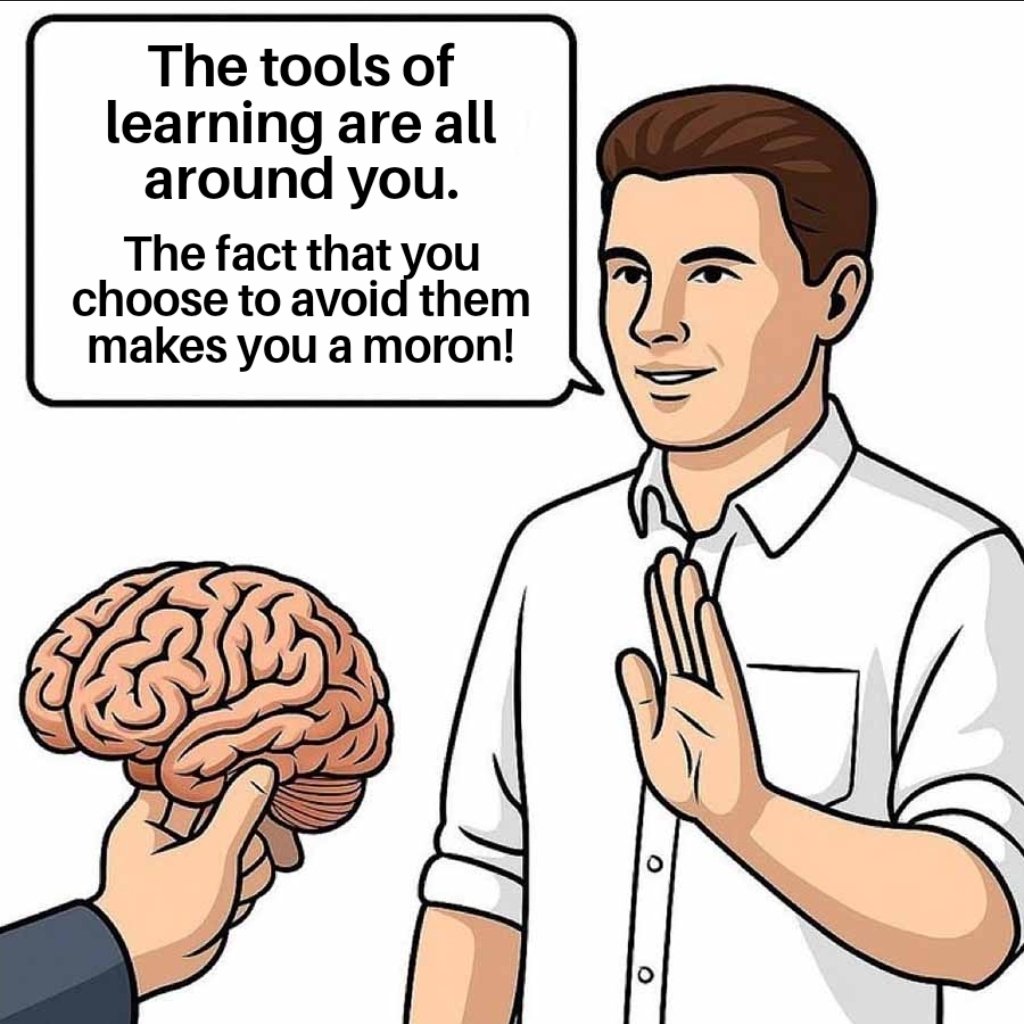Brian_Iannucci's tweet image. Stupidity is the product of a foolish resistance to knowledge. 

"Ask, and it shall be given you; seek, and ye shall find; knock, and it shall be opened unto you." Matthew 7:7

#education #knowledge #thoughts #enlightenment #truth