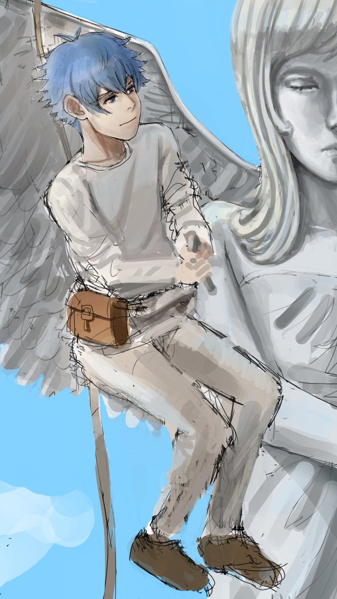 illustkami's tweet image. day 15 of taking art seriously #digitalart #oc #sketch #speedpaint #drawing