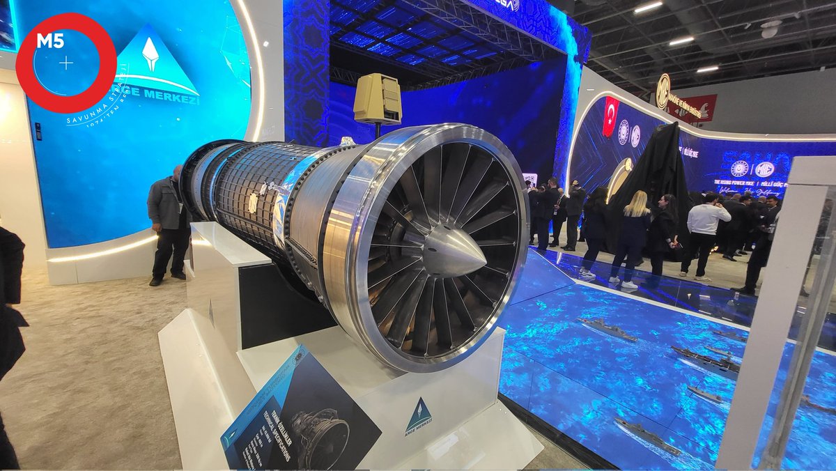 M5Dergi's tweet image. #Sondakika 

🔴MSB ARGE Merkezince geliştirilen ve 42.000 lbf güç üretebilen turbofan motor.