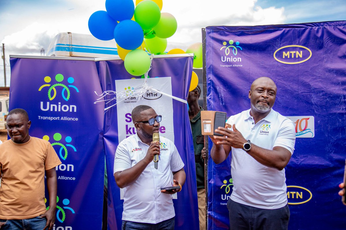 UnionTransportA's tweet photo. National  Bodaboda Chairperson,  Mr. Frank Mawejje, emphasized the need for solutions that reflect the real needs of the people.
“Many riders, drivers, vendors, and daily earners depend on their phones to earn, but the cost of staying connected has held them back. Today, the #UnionBundle changes that keeping people online, reachable, and earning every day.”

@mtnug @sanyukatv 
#SigalaKuLine #UnionxMTN
