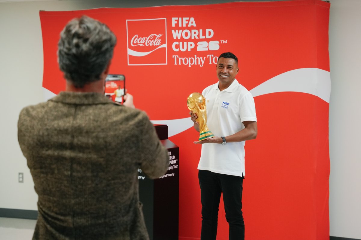 CocaCola_UNITED's tweet photo. The FIFA World Cup Trophy Tour by Coca-Cola has officially arrived in New Orleans! Soccer fans can catch the trophy from 1 to 8 p.m. today (May 5) at the Pontchartrain Convention and Civic Center in Kenner. Complimentary walk-up tickets will be available onsite. #FIFATrophyTour https://t.co/IrU2jHahoP