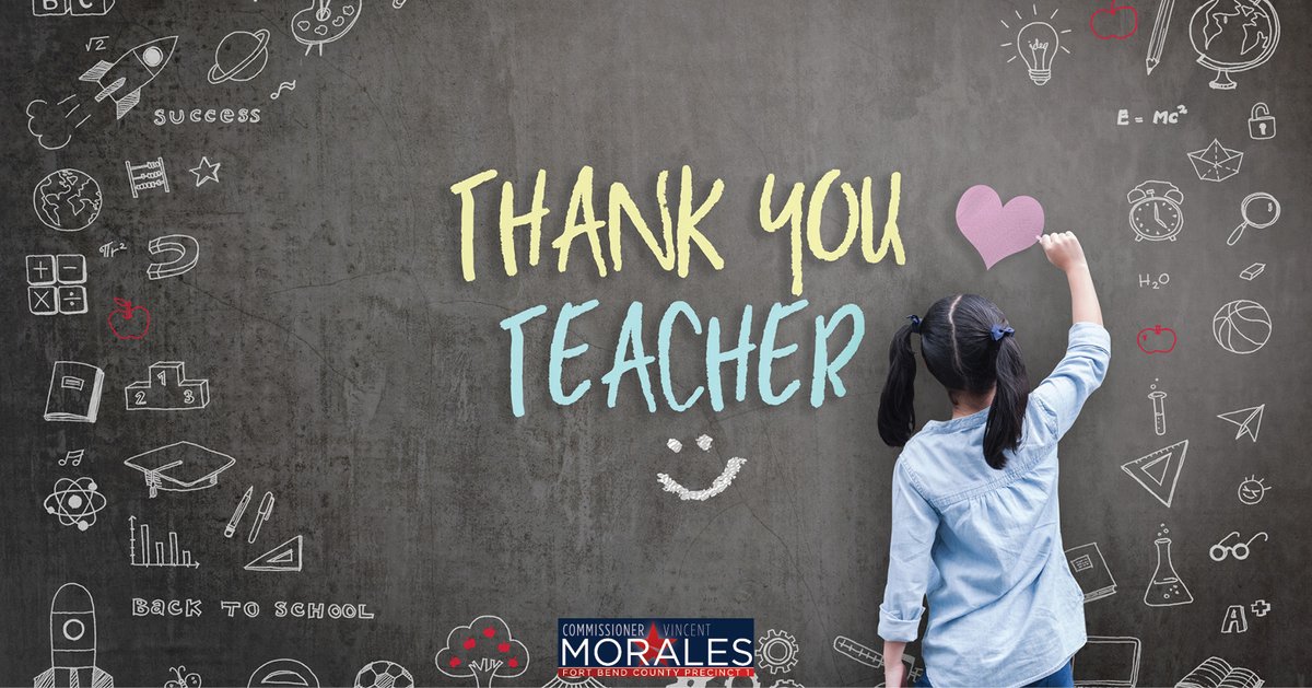 FBCCommPct1's tweet photo. Happy Teacher Appreciation Day!
Strong schools mean strong communities—and that starts with great teachers.
Grateful for all you do for Fort Bend County! https://t.co/lWO1R7f3Lu