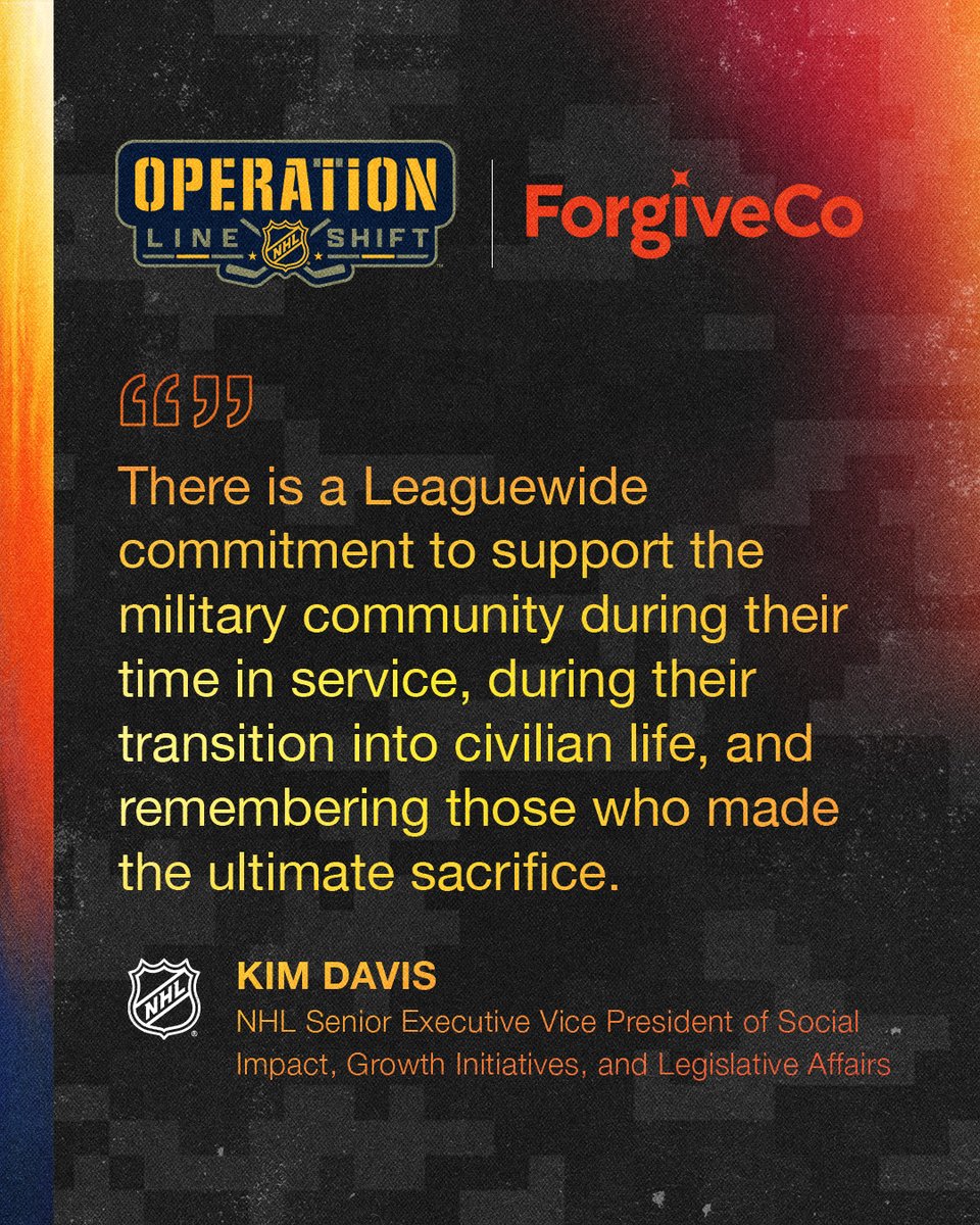 Forgiveco_PBC's tweet photo. We’re honored to partner with the NHL to erase $1.25M in debt for 1,025 U.S. veterans and their families.
Serving those who keep us free and safe—because even one erased debt can change everything.
#ForgiveCo #NHL #OperationLineShift #Veterans #DebtRelief https://t.co/kEE2tmGw9Y