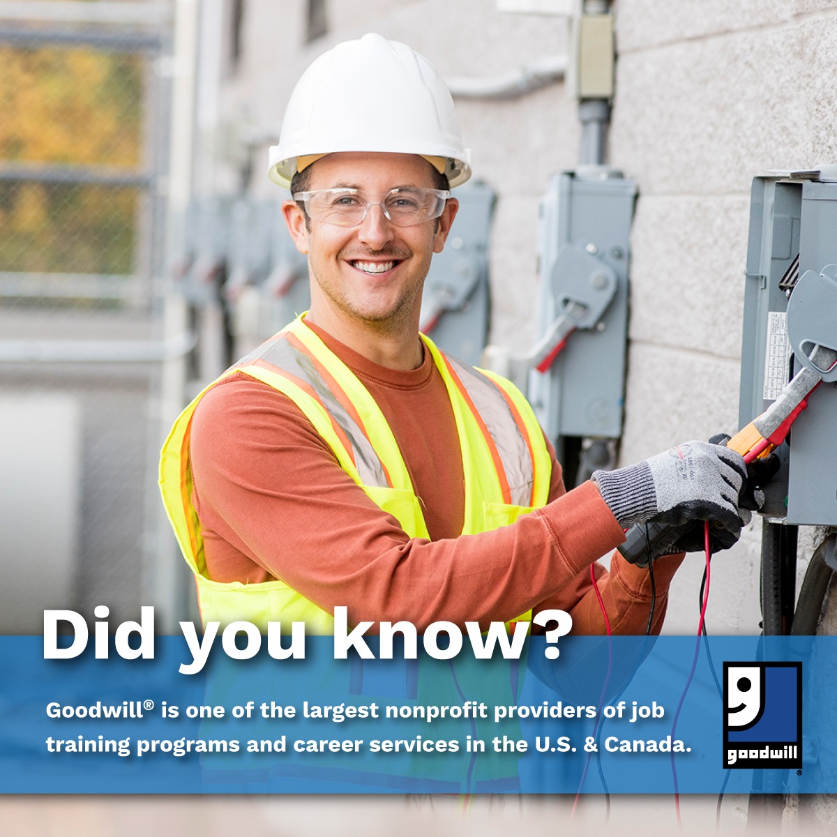 GoodwillNIL's tweet photo. It’s #GoodwillWeek! Did you know that your local Goodwill is more than just a thrift store? We are the largest nonprofit provider of job training programs, and we fuel our services with your donations and purchases. Learn more about the good that you help create. https://t.co/ADVw6NvEfL