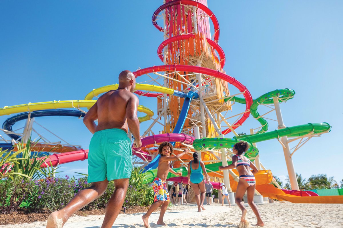 Cruisestyler's tweet image. Splash into the thrills of Royal Caribbean at Thrill Waterpark, exclusively at Perfect Day at CocoCay! From the tallest waterslide and the largest wave pool in the Caribbean to ziplining, adventure awaits at every turn. 🌊#RoyalCaribbean  #PerfectDayAtCocoCay

#luxurycruises