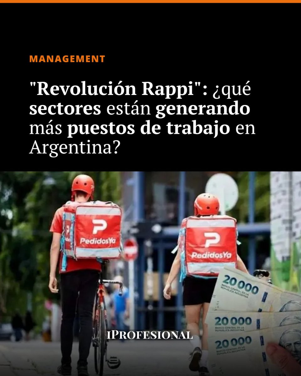 iProfesional's tweet image. 🚲 La “Revolución Rappi” redefine el empleo en Argentina: delivery y cocinas hogareñas sumaron 141.000 ocupados, mientras se perdieron 185.000 puestos privados.

🔗 Leé más 👉 mrf.lu/VrZ5

#Empleo #Delivery #Economía