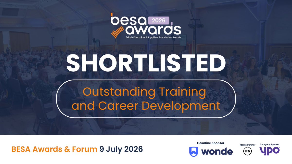 TesIntLeaders's tweet photo. Tes Institute has been shortlisted for the BESA Awards in the Outstanding Training and Career Development category 🎉

The nomination recognises Straight to Teaching, our programme supporting talented school staff to progress to QTS via the Assessment Only route.
 
#BESAAwards https://t.co/F6avz1pR4O