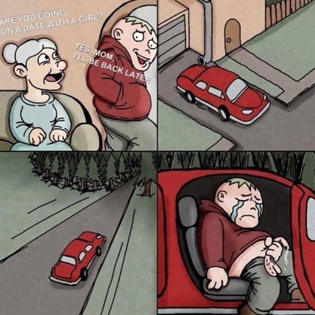 Whoever thought this would be how our lives turned out? All those school trips as a kid. We really felt like life was going somewhere.