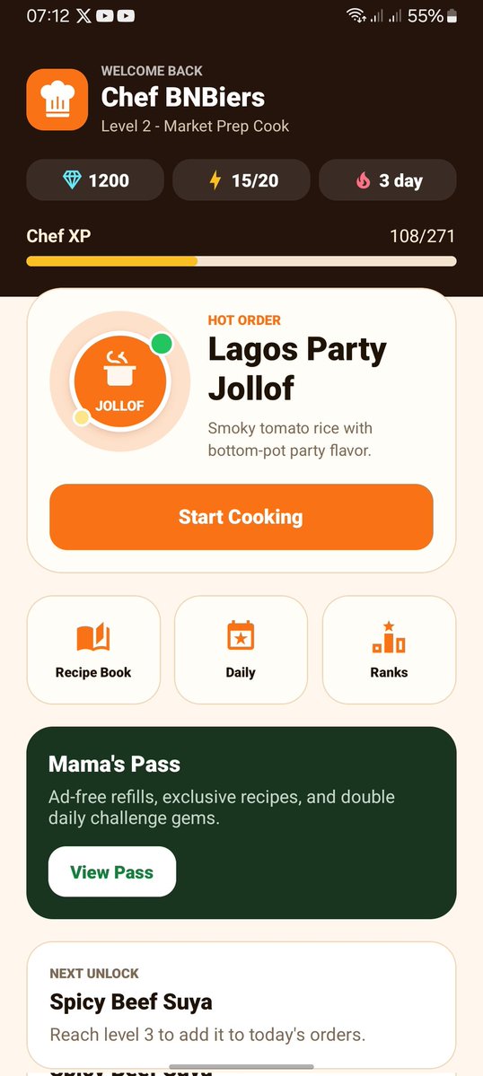 Ares19BC_'s tweet image. So far, the following pages are ready:
- Main menu page
- Order page
- Kitchen page
- Reward page

Testing on Android and iOS devices via Expo Go.

More update coming...

#Naija #Nigeria #moneypoint #tech #mobilegames