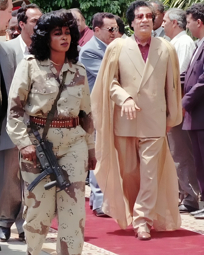 AfricanHub_'s tweet photo. Muammar Gaddafi was guarded by an all-female security unit often referred to as the “Amazonian Guard,” trained in combat and personal protection duties.

While the unit was presented as a symbol of loyalty and empowerment, some former members later described life inside it as highly controlled and restrictive.

After Gaddafi’s fall in 2011, many of the guards disappeared from public view, leaving behind a complex legacy tied to his inner circle and rule in Libya.
