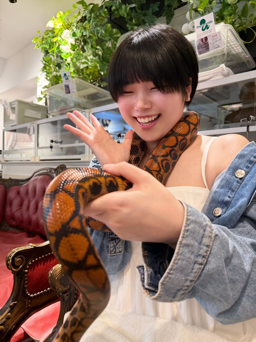 初体験してきた🐍💕 https://t.co/H5ReYdp0Sr