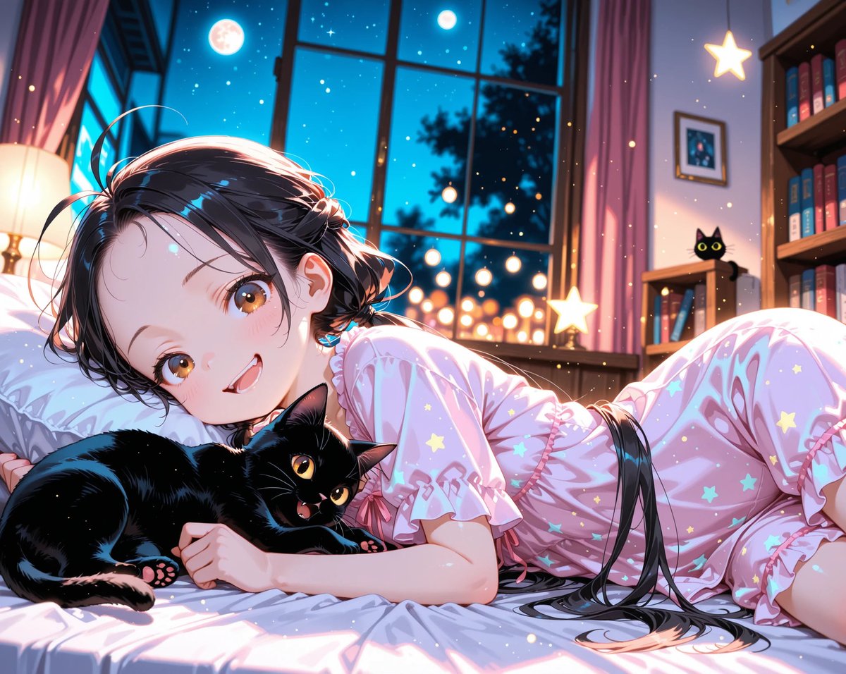 おやすみだよーっ！🌛✨
ﾆｬﾆｬﾆｬｰｵ♪