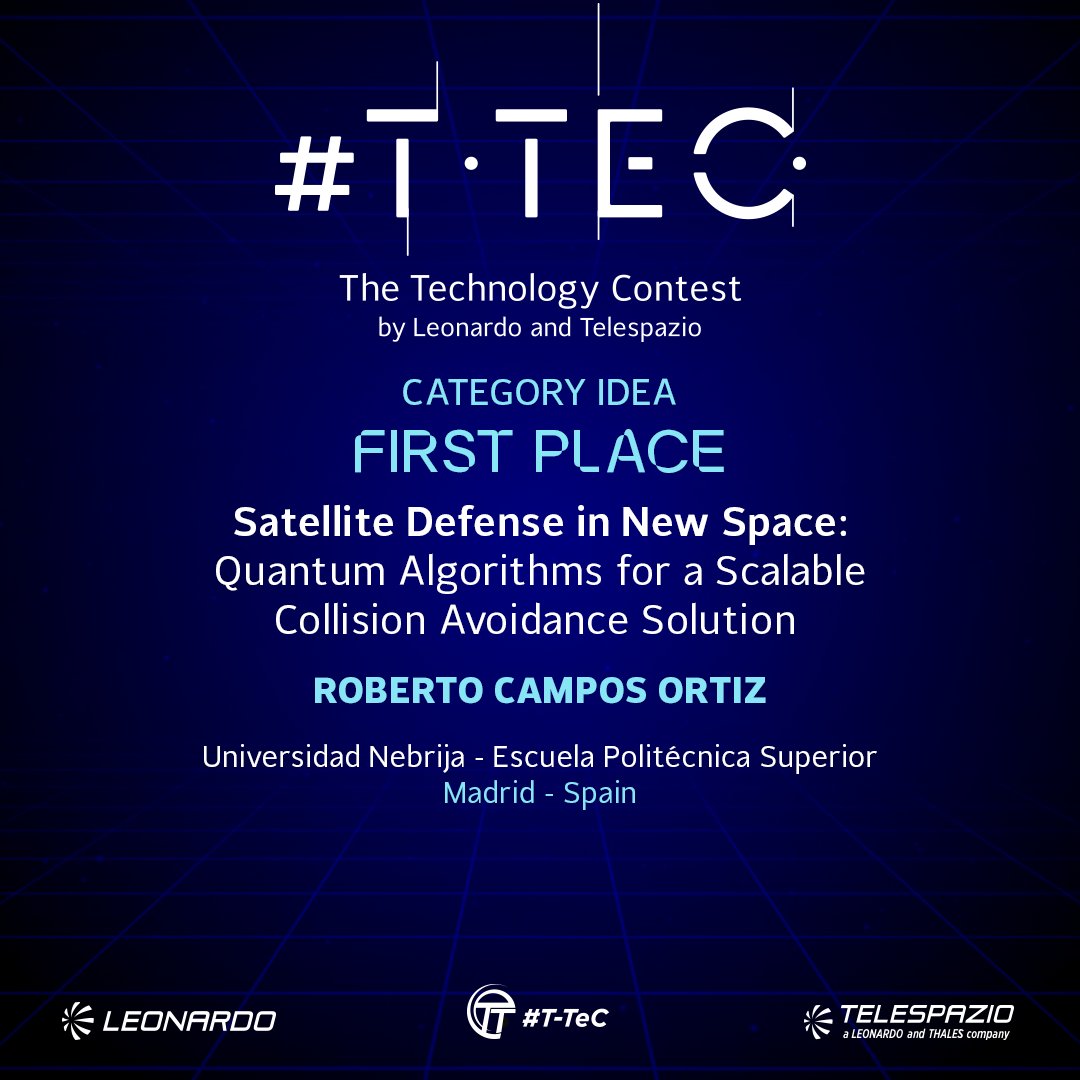 telespazio's tweet photo. 🏆 𝐓-𝐓𝐞𝐂 2025 - 𝐓𝐡𝐞 𝐰𝐢𝐧𝐧𝐞𝐫𝐬 𝐚𝐫𝐞 𝐡𝐞𝐫𝐞!
We are thrilled to announce the winners of #TTeC 2025 - The Technology Contest by @Leonardo_live  and #Telespazio, part of @LDO_Space ! 🚀 https://t.co/ffsTFOq7g8