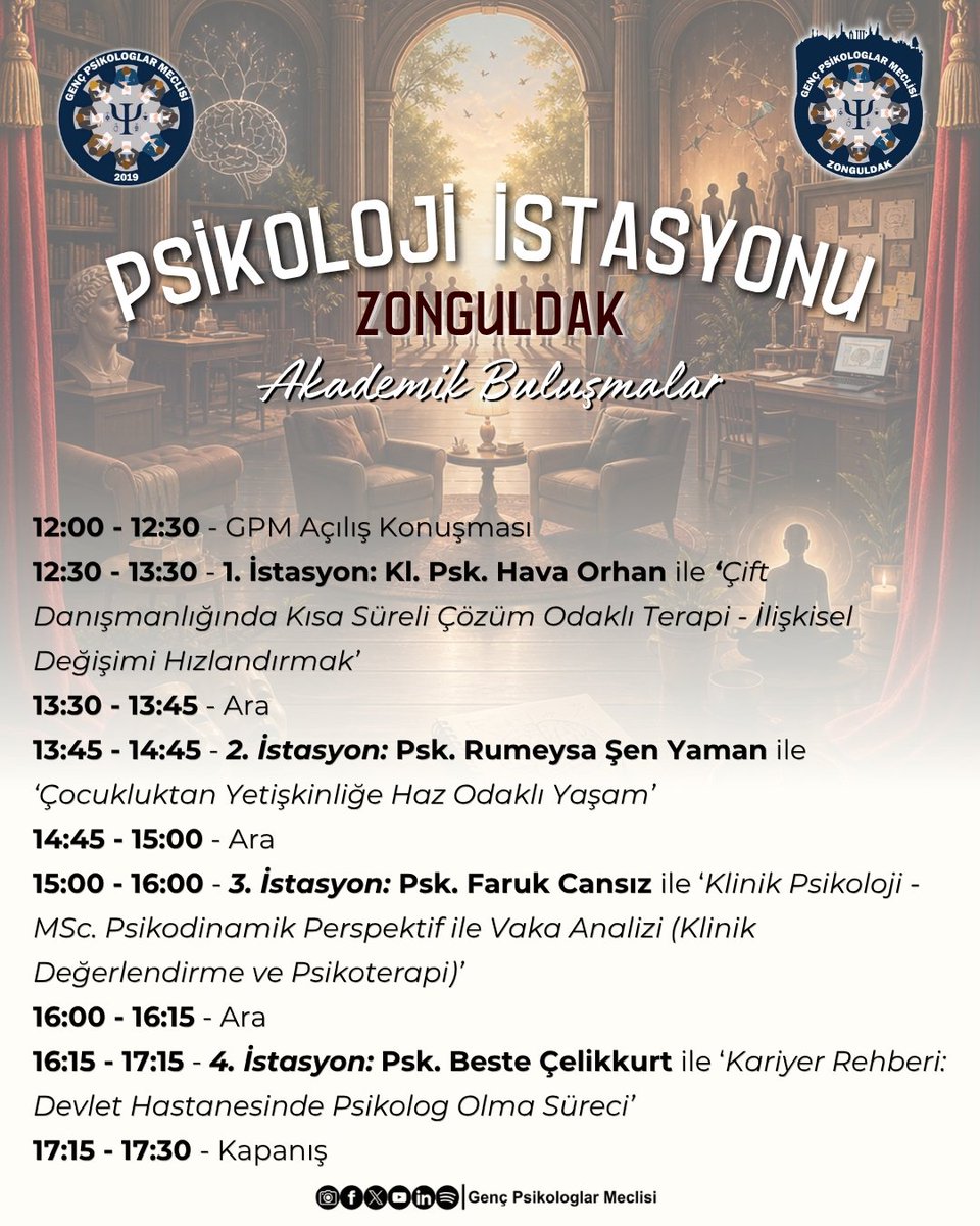 GPM_Resmi's tweet photo. 💌GPM Zonguldak Ekibimizden Bir Davetiniz Var!
Psikolojiye ilgi duyan, insanı anlamaya meraklı herkesi bir araya getiren özel bir gün sizi bekliyor.🥳 https://t.co/BOggQuA8cS