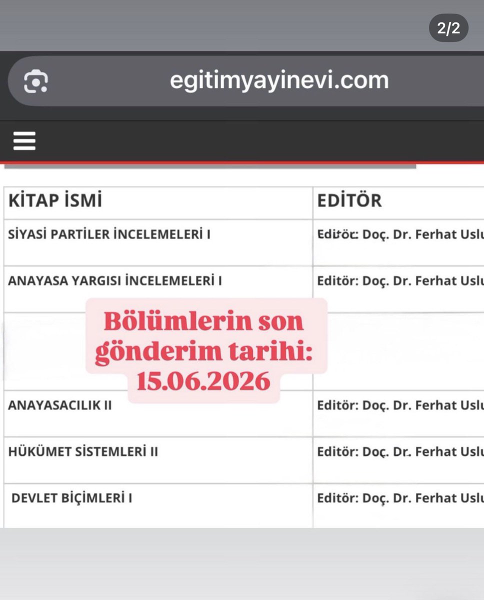Doç. Dr. Ferhat Uslu tweet media