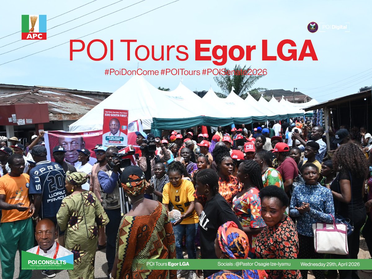 PastorIzeIyamu's tweet photo. Over the past week, I toured all 7 LGAs of Edo South, engaging directly with our people.
The warm reception, sincere conversations, and strong endorsement of the UNITY ticket were truly humbling.
Thank you to our leaders, and the good people of Edo South. The journey continues. https://t.co/rE3J7FJdOS