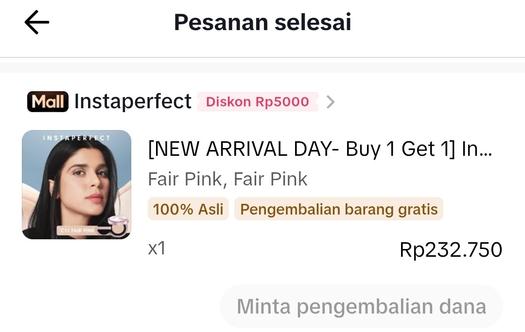 um_nyom's tweet photo. Cushion Instaperfect 
Masih segel (New)
Shade Fair pink
Exp masih 3 thn lagi🤩
Beli di ofc store yaa🫰 https://t.co/nc46OLcoTR