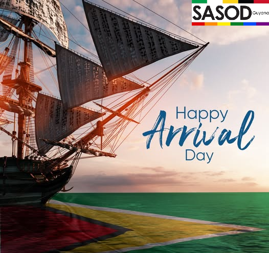 SASODGuyana's tweet photo. Today we honour the arrival of diverse peoples whose histories shape #Guyana. We celebrate resilience, diversity, and call for unity built on equality, dignity, and respect for all #Guyanese communities. #SASODGuyana #SASOD #ArrivalDay https://t.co/WEPYEG3kbG