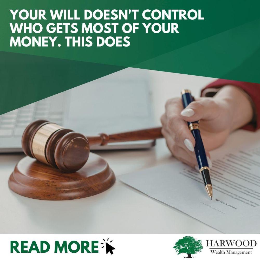HarwoodWealth's tweet image. Think your will decides where most of your money goes? There’s another crucial factor that often matters more, and overlooking it can have major consequences. 

Read the blog: harwoodwealthmgmt.com/news-articles

#FinancialAdvisor #GreenvilleSC