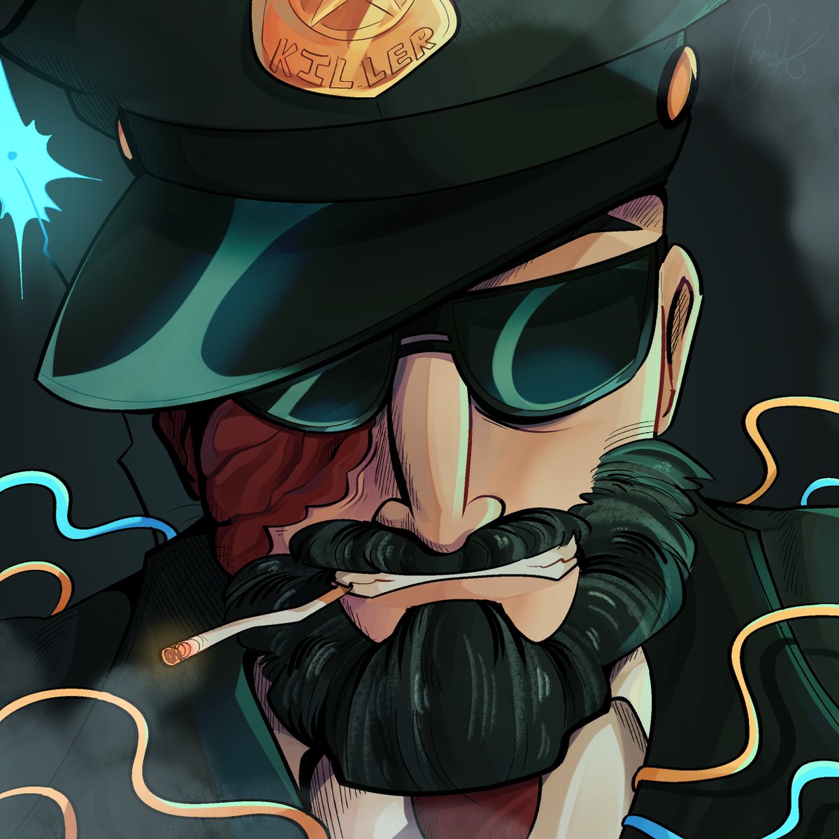 CheruuAx's tweet image. COYLE ⛈️

#TheOutlastTrials #OutlastTrials #Fanart #Art #LelandCoyle