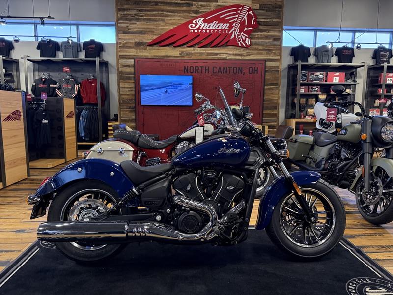 Shop our 2025 Indian Scout sale at Bair's Indian Motorcycle! We have a great selection of 2025 and 2026 bikes in our North Canton, Ohio showroom.