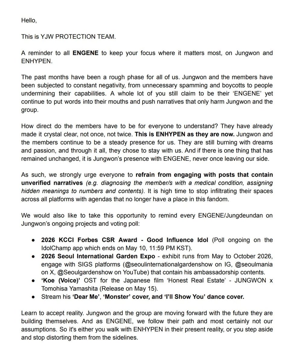 YJW Protection Team tweet media