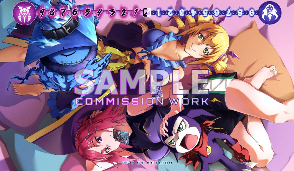 Unofficial Playmat [Sleepwear Yuuki and Violet]

#デジモン 
#Digimon