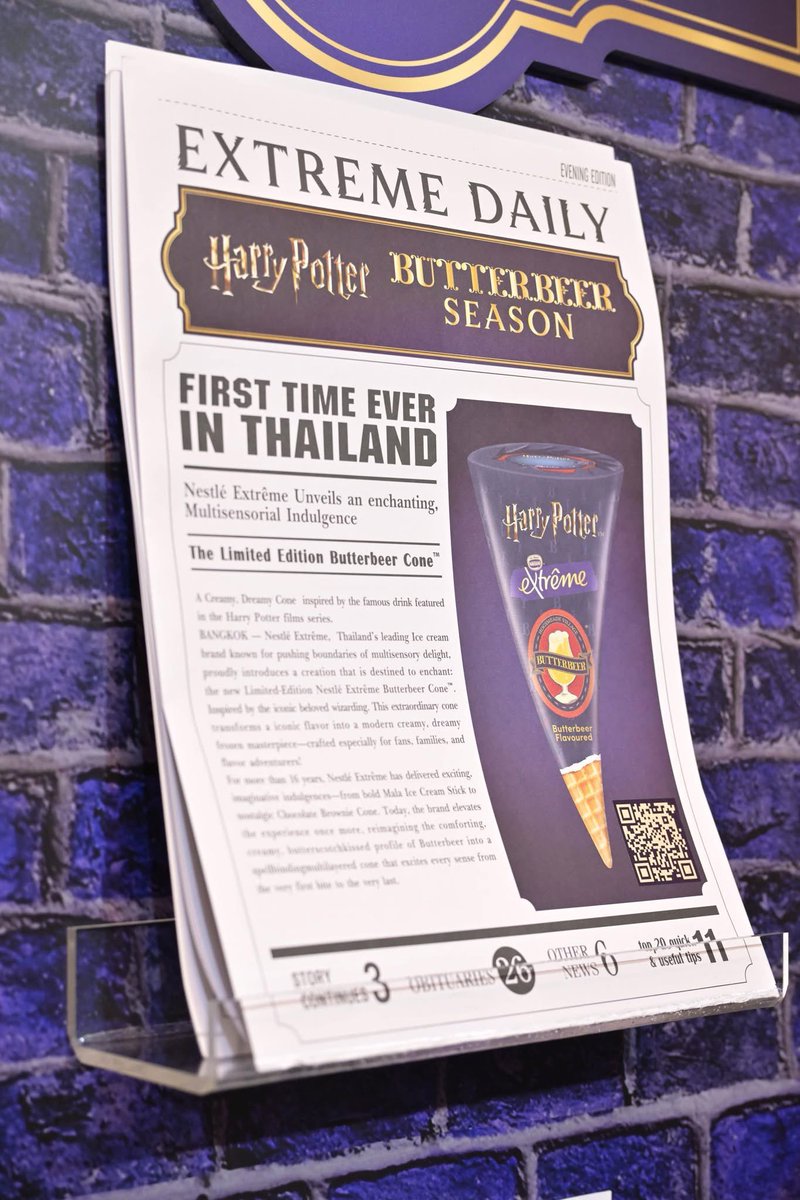 LiteFairyy's tweet image. 🍦Harry Potter Butterbeer Cone 🍻🍺

ชอบความมีสตอร์รี่ 🤣🤣 นึกถึงร้านไม้กวาดสามอัน (The Three Broomsticks🧹) ในฮ้อกส์มี้ด (Hogsmeade)
#HarryPotter