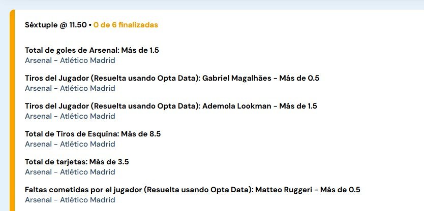 Buen día sres, les dejo este par de apuestas para el dia de hoy, una mas fuerte que otra pero vamos con fe y a ganar ✅️