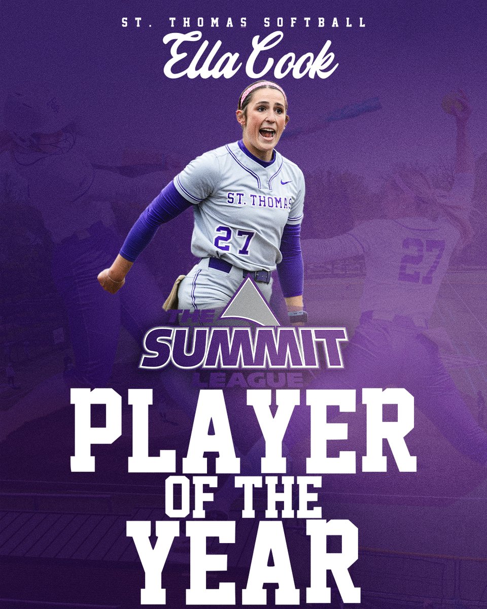 WHAT. A. SEASON. 

Ella Cook is <a href="/TheSummitLeague/">The Summit League</a> Player of the Year!

#RollToms