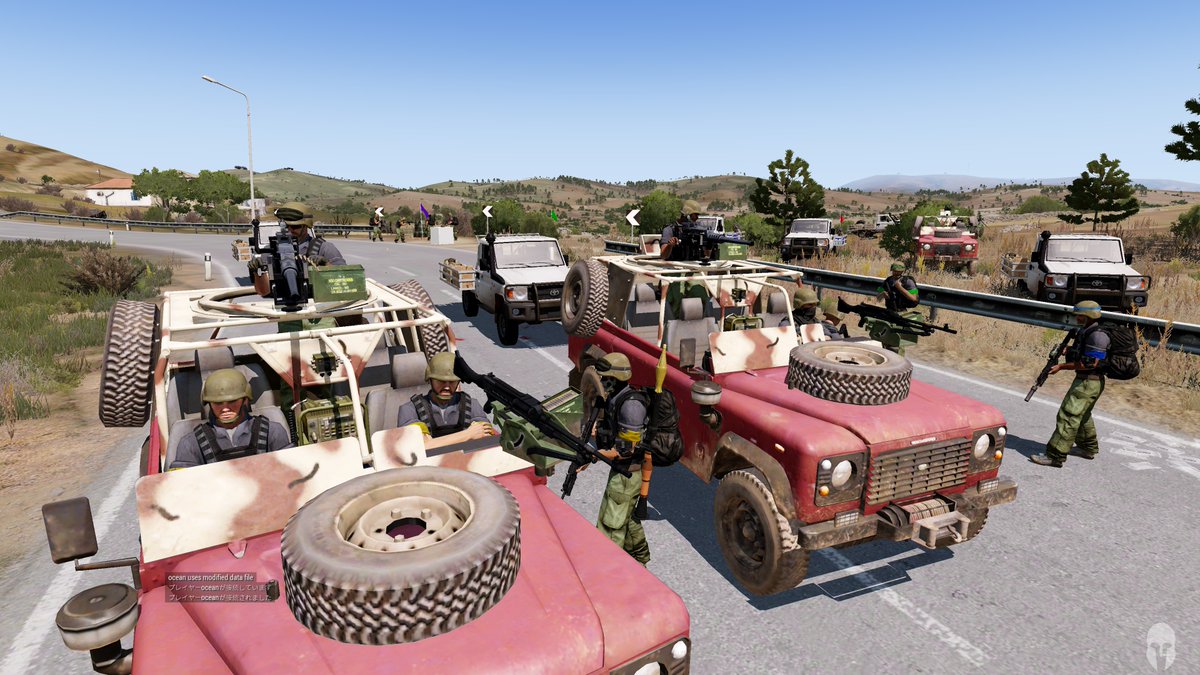 V_arma3_coop's tweet image. 本日は「オエンベリ軍」として、ダーウィンの連邦軍空港の襲撃と輸送機の奪取を目指します 戦闘の様子はツリーの配信URLよりどうぞ #ARMA3 #V鯖coop