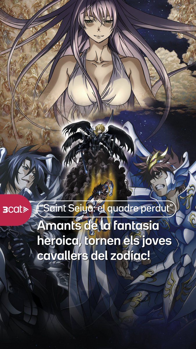 som3cat's tweet photo. Un grup de joves guerrers mitològics protegeixen la reencarnació de la deessa Atena a la sèrie d'animació que va marcar tota una generació.  Els 25 capítols de "Saint Seiya: el quadre perdut", ja disponibles a 3Cat! ⚔️  #Anime3Cat  

https://t.co/EUoP9ZNjy0 https://t.co/JkD7YODbbH