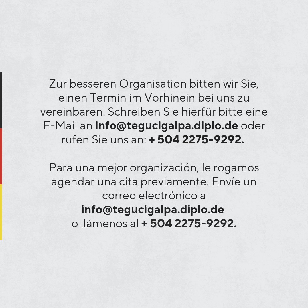 Embajada de Alemania en Honduras tweet media