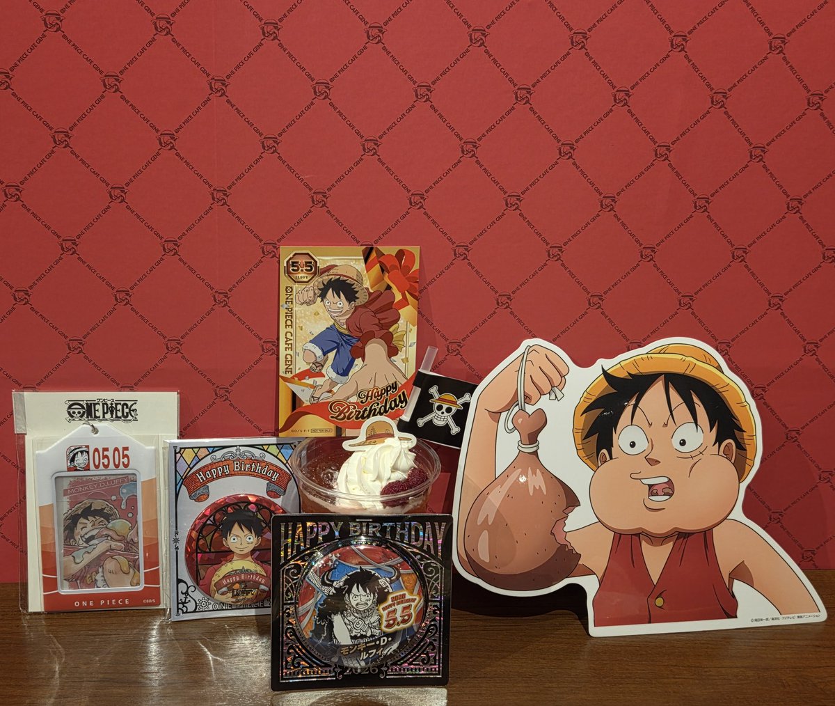 ルフィお誕生日おめでとう🎁🎂🎉 バースデーグッズも購入～ メモリアル