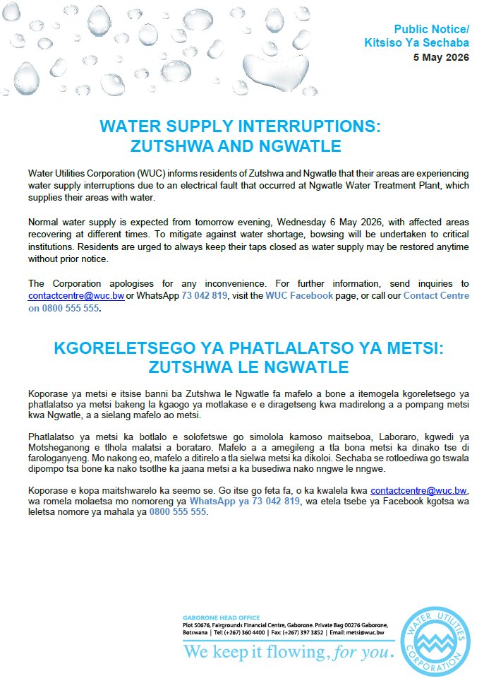 Water Utilities Corporation tweet media