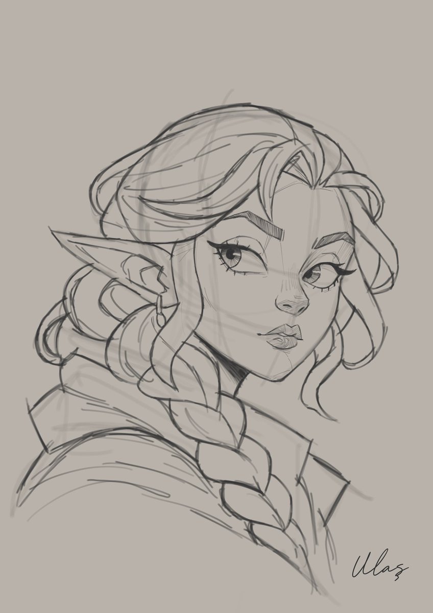 itsmeulas_'s tweet photo. Today’s character portrait sketch ✍🏻🤓

#procreate #sketch #characterdesign #illustration https://t.co/Lc2ZdRScwv