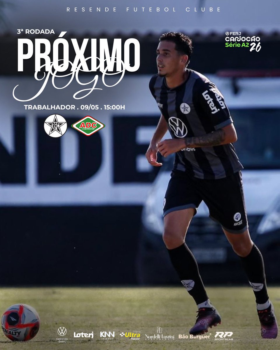 SÁBADO É DIA DE GIGANTE DO VALE NO TRABALHADOR! 

Venha torcer pelo time da cidade! ⚪️⚫️

🏆 Carioca A2 - 3ª rodada 
🆚 Cabofriense 
🗓️ Sábado (09/05)
⏰ 15h00
🏟️ Estádio do Trabalhador 

Vamos juntos! 👊⚫️⚪️