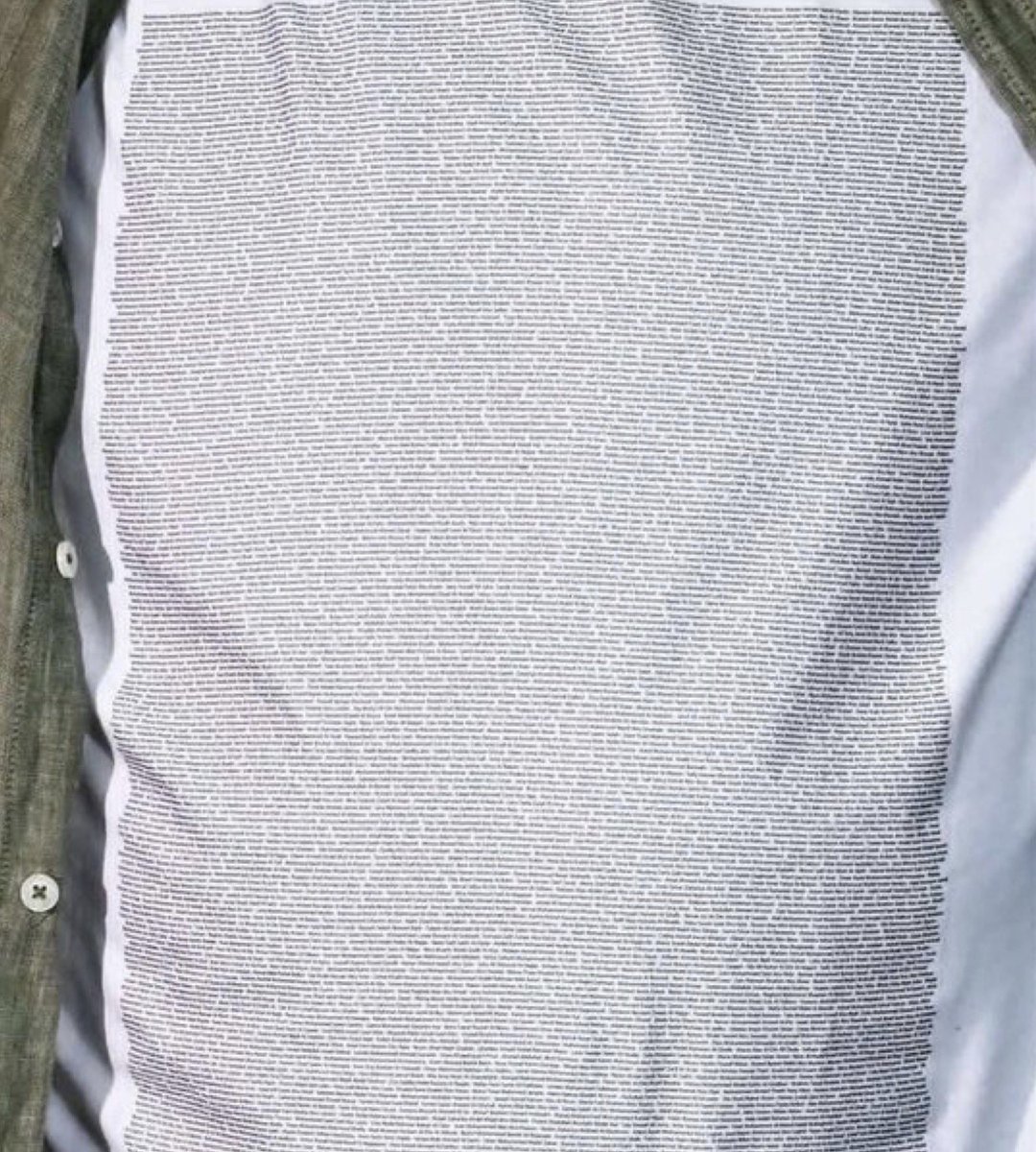 Julian Assange attends Cannes Film Festival in a t-shirt with the names of the children killed by the israelis in #Gaza | via <a href="/JMNewsNetwork_/">JM News Network</a>