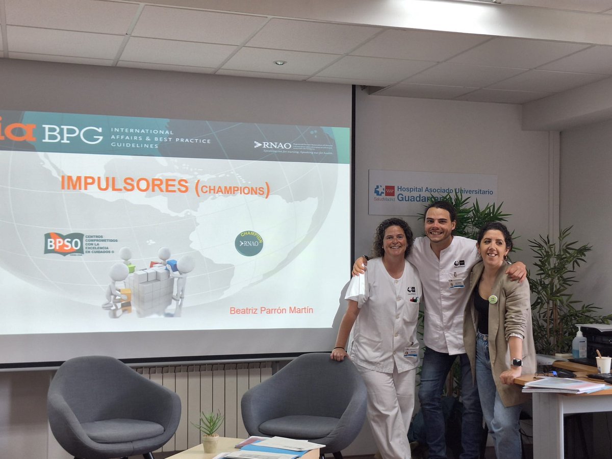 bpsosancarlos's tweet photo. @bpsosancarlos acompaña a  los futuros impulsores del Hospital de Guadarrama en una jornada de su curso de impulsores del Programa BPSO.
Motivación y compromiso con la Práctica Basada en Evidencia.
Fortaleciendo la Red BPSO de centros en Madrid. https://t.co/x92mXAtbCP