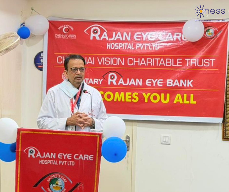 CNESSSuperApp's tweet photo. @nandhiji  at @TheRajanEyeCare Hospital — An Inspired Organization In Practice (5 May 2026)

Adhipen Bose Nandhiji speaks at Rajan Eye Care Hospital, recognising it as an Inspired organisation for its commitment to excellence and service. During the event, he presents Dr. Mohan Rajan and Dr. Sujatha Mohan with the award, acknowledging the organisation’s dedication to quality care and purposeful practice.

Both Nandhiji and Dr. Rajan share their reflections, highlighting the importance of responsibility, integrity, and awareness in healthcare.

CNESS Works - B2B - Building Brand, Trust & Impact for Conscious Enterprises. Enhance global engagement in dependability, reliability, and synergy. https://t.co/2HF059IbSr

📲 Install the app now and get started.
https://t.co/LGzKOy3xXO

#InspiredOrganization #InspiredLeadership #PurposeDriven #ExcellenceInCare #HealthcareExcellence #LeadershipInAction #CNESS #CNESSVision #InspiredByPurpose #MeaningfulWork