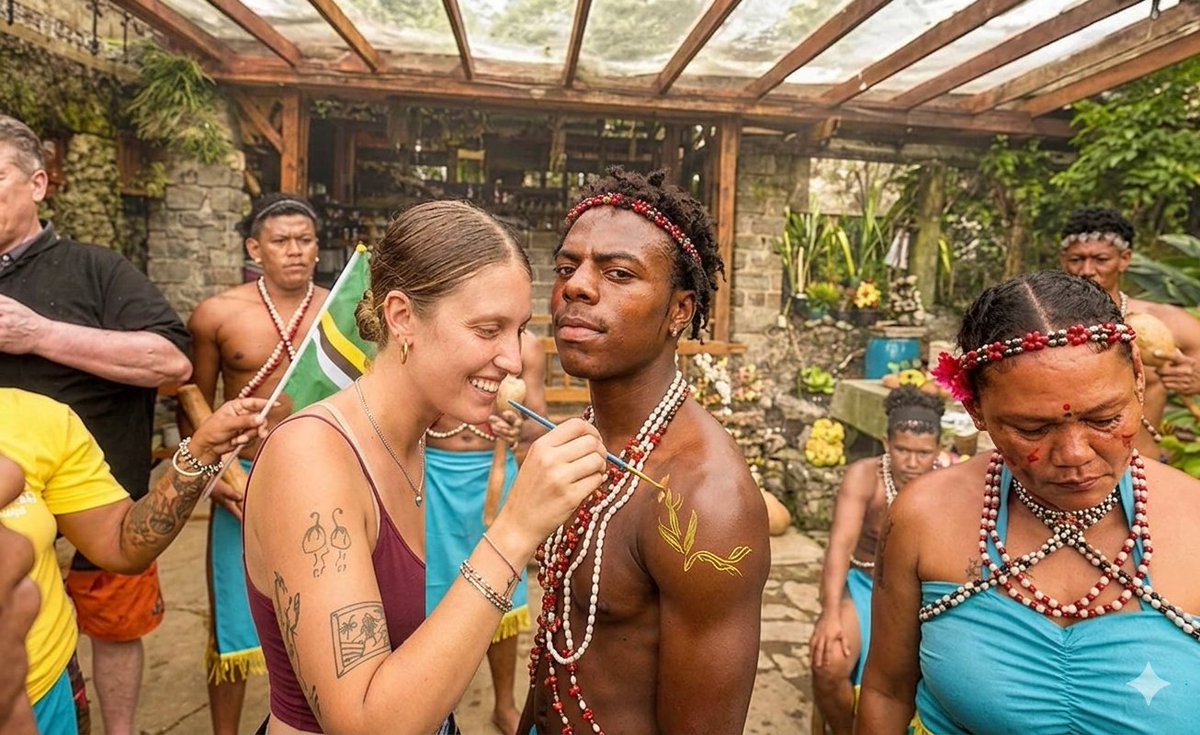Sideurl's tweet photo. White vlogger compensated by T&amp;T government after Speed visit left her feeling invisible 
https://t.co/ZbRU6dYcER https://t.co/WqGoKCzxdq