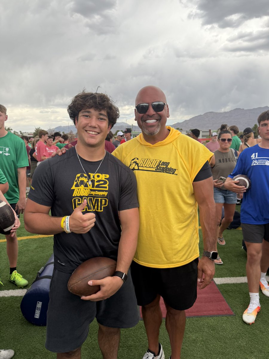 Bubba_ODonnell's tweet photo. Had an awesome time at @TheChrisRubio Vegas 48! I had the highest Charting Score of all the Snappers. It was great to compete against the best athletes in the country. Feeling blessed going into Camp season but more work to go! Couldn’t have done this without @Joeshim41 coaching me and @IronHousePC training me!