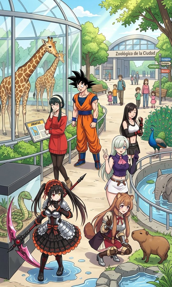 BrianJesusChav1's tweet image. Zoológico 
#AIArt #Fanart #Anime #KurumiTokisaki