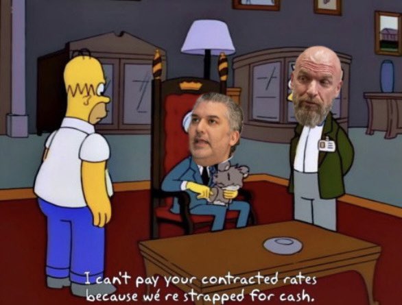 Simpsons wrestling memes tweet media