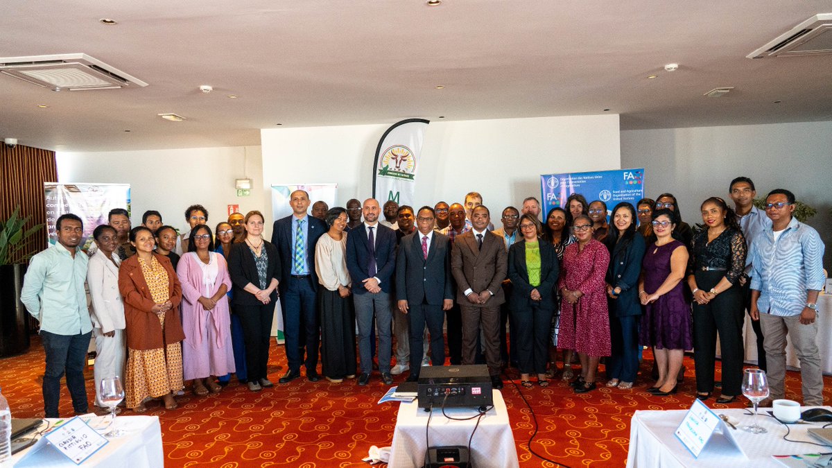 FAOMadagascar's tweet photo. #OneHealth : Madagascar renforce sa vigilance face à la fièvre de la Vallée du Rift
#FAO lance à Antananarivo l’opérationnalisation du RVF DST pour renforcer l’alerte précoce
Avec les partenaires nationaux pour mieux anticiper les risques
Formation,données,partage d’informations https://t.co/rBZCm8RdRP