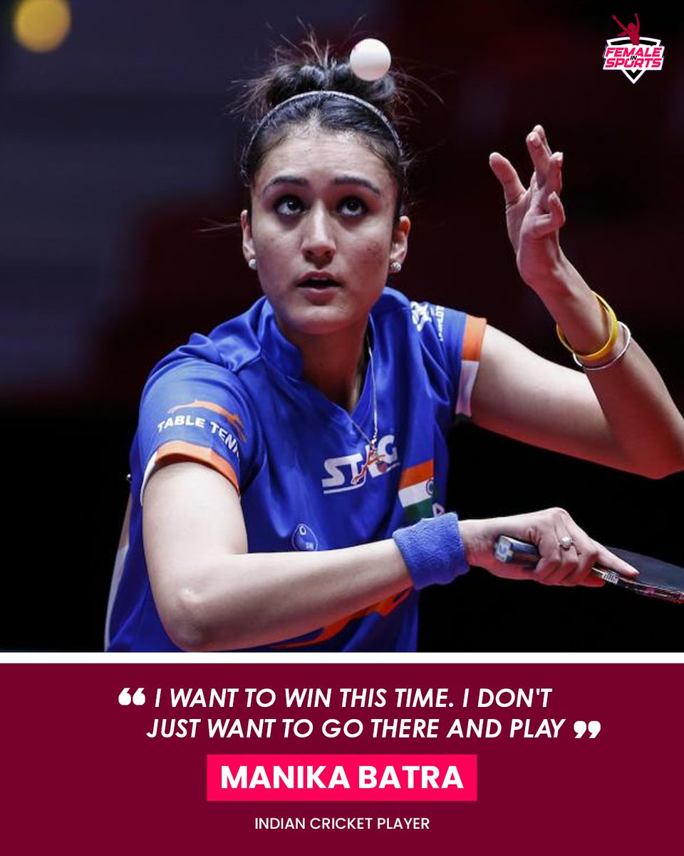 femalesports_in's tweet image. Manika Batra sets her sights on historic medals at the Los Angeles 2028 Olympics - a mission driven by experience, belief, and ambition 💪

#tabletennis #championship #womeninsport #femaleinsports