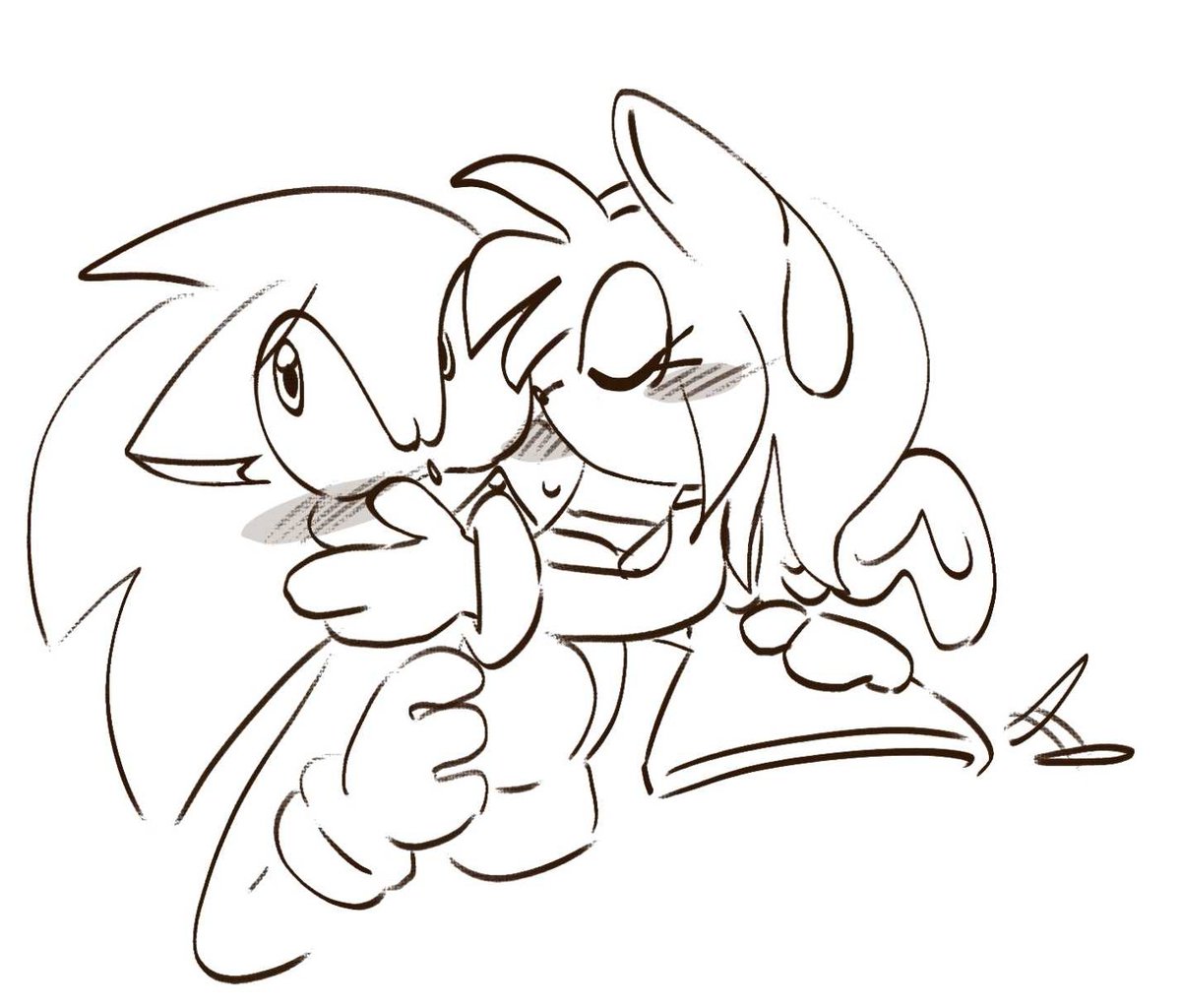 _dearestdolli's tweet photo. Dolli doodles and Yume Sonamy 
#amyrose #sonicthehdgehog #sonamy https://t.co/cNtGcs5OxS