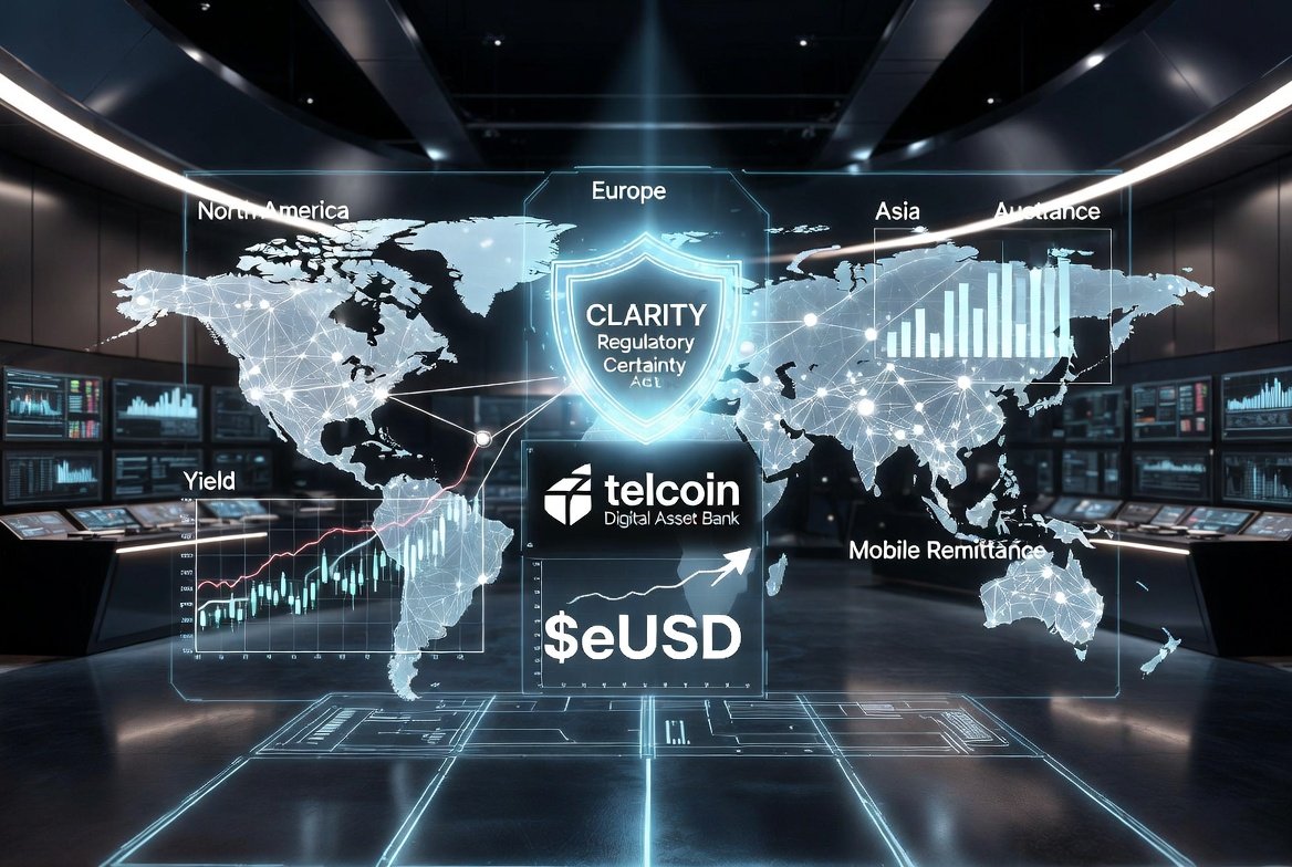 skadbsgml93's tweet photo. ⚡ Game-Changing Regulation Alert: The #CLARITYAct just opened the door for chartered banks to earn real #StablecoinYield!
@Telcoin's #DigitalAssetBank and $eUSD were engineered years ahead for exactly this #RegulatoryClarity moment.
While traditional finance was still debating, @Telcoin built compliant infrastructure that mainstream banks can now seamlessly integrate with #CryptoUtility.
This #TradFiCryptoBridge is now wide open, powering #InstitutionalAdoption at scale.
How quickly will $TEL dominate the global mobile remittance sector under these new rules? What's your prediction? 👇
#Telcoin #eUSD #Stablecoins #CryptoRegulation #CLARITYAct