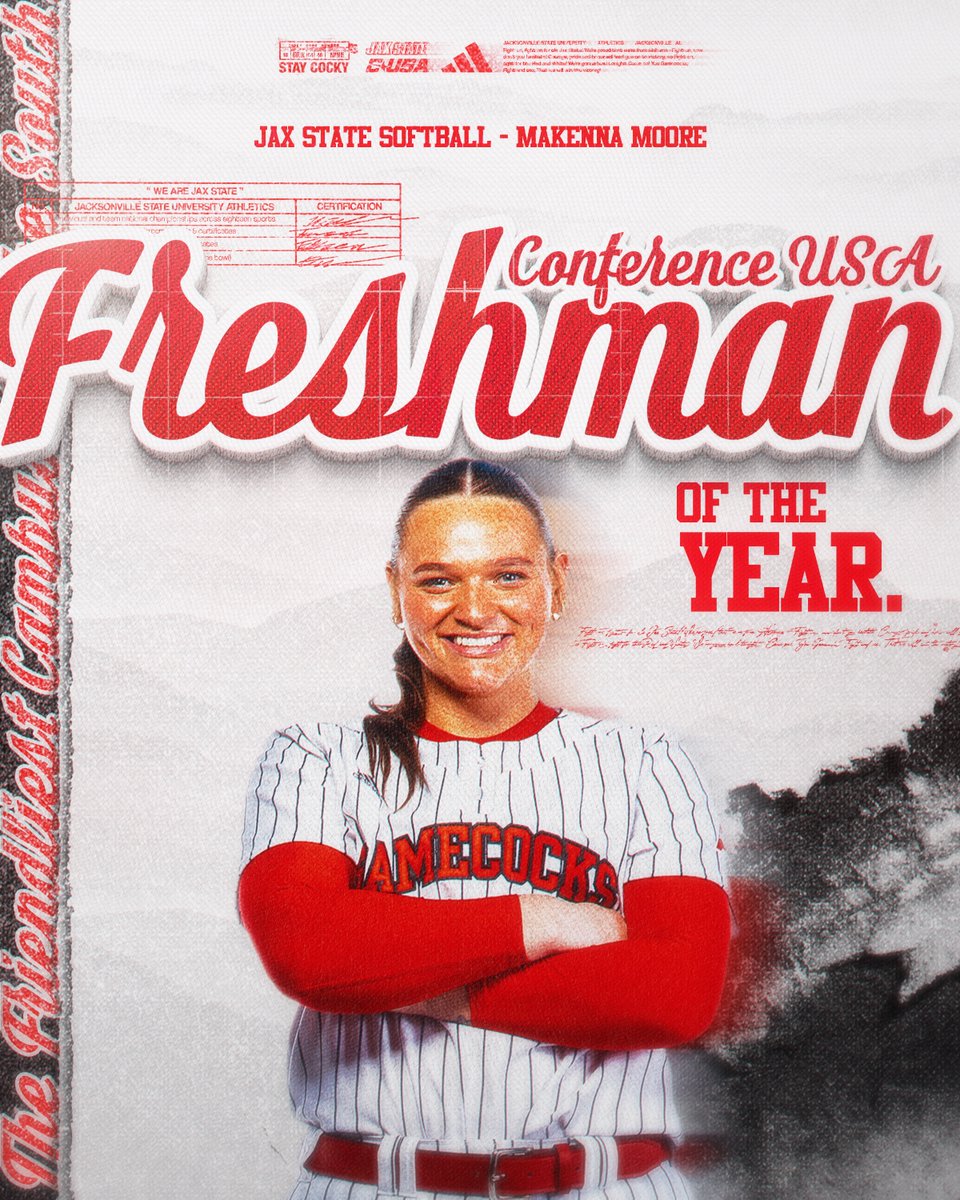 JaxStateSB's tweet photo. 🏅Pitcher of the Year
🏅Freshman of the Year

Congrats, Kenna!

#StayCocky🐔|#FearTheBeak👌 https://t.co/CbfTila9rF