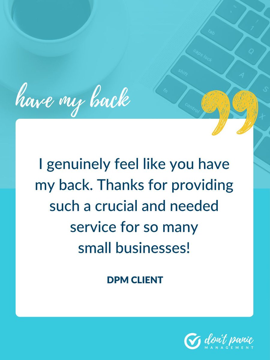 dontpanicmgmt's tweet photo. Owning a small business doesn’t have to be a lonely path. Our team is here to support you and join you on your journey! https://t.co/RTRFssMBxn
